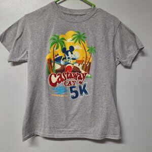 Disney Cruise Line Castaway Cay 5K Run Jog Walk Youth Large Mickey Ship Beach